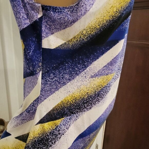 BRAND NEW YELLOW & PURPLE CALVIN KLEIN TOP - Picture 5 of 15